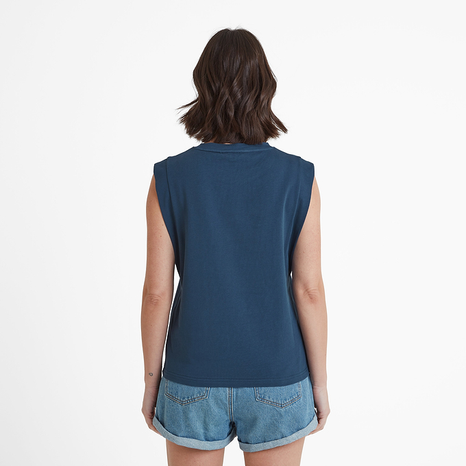 April Womens Vest - Dark Denim