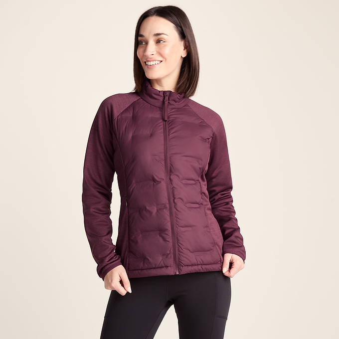 Arna Womens Lightweight Insulated Hybrid Jacket - Raspberry