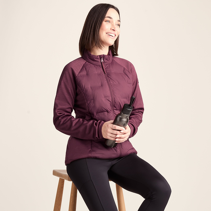 Arna Womens Lightweight Insulated Hybrid Jacket - Raspberry