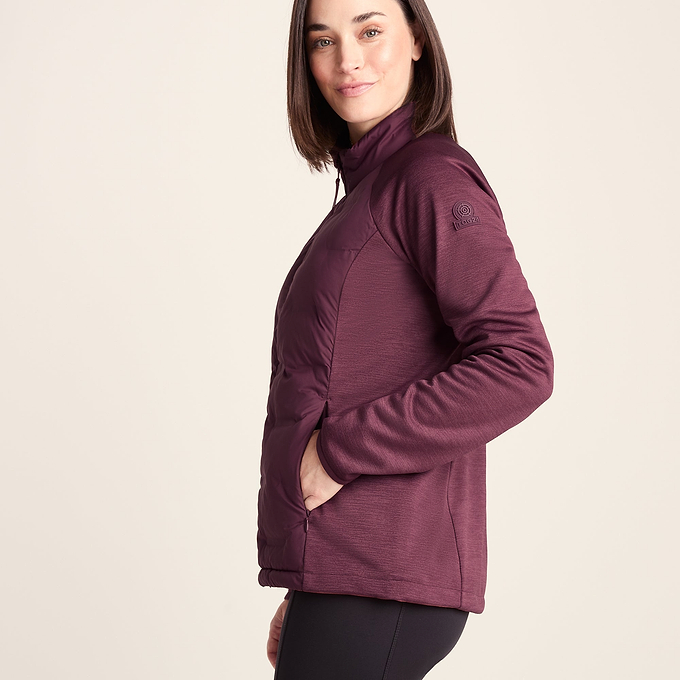 Arna Womens Lightweight Insulated Hybrid Jacket - Raspberry