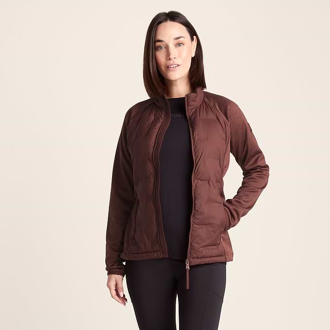 Women's Raspberry Jacket Arna Womens Lightweight Insulated Hybrid Jacket - Raspberry – TOG24