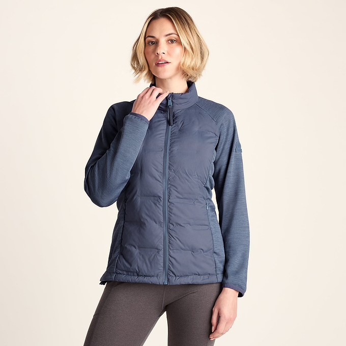 Arna Womens Lightweight Insulated Hybrid Jacket - Smokey Blue