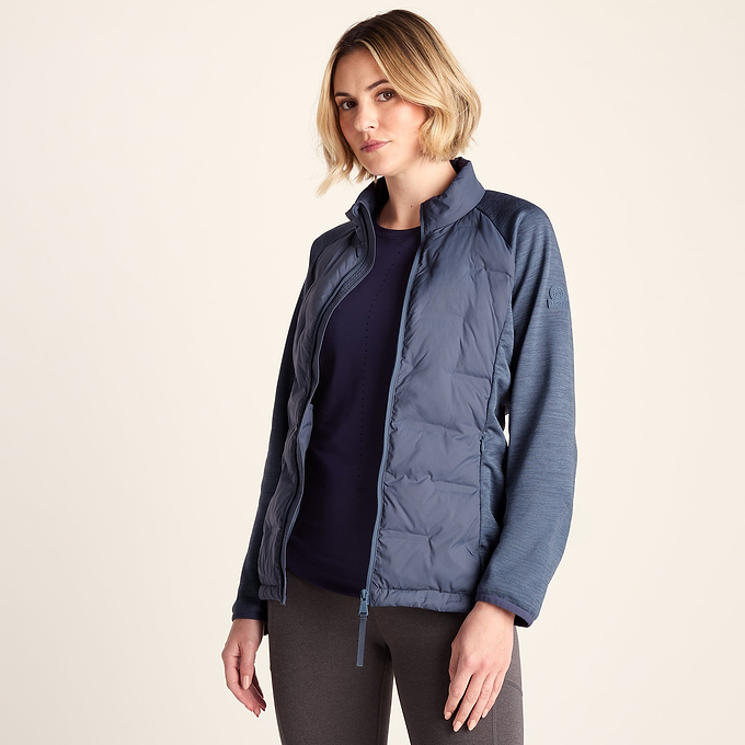 Arna Womens Lightweight Insulated Hybrid Jacket - Smokey Blue