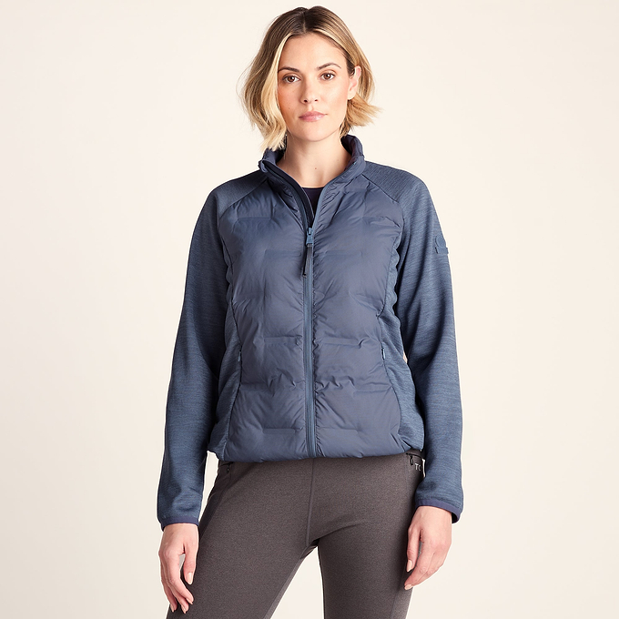 Arna Womens Lightweight Insulated Hybrid Jacket - Smokey Blue