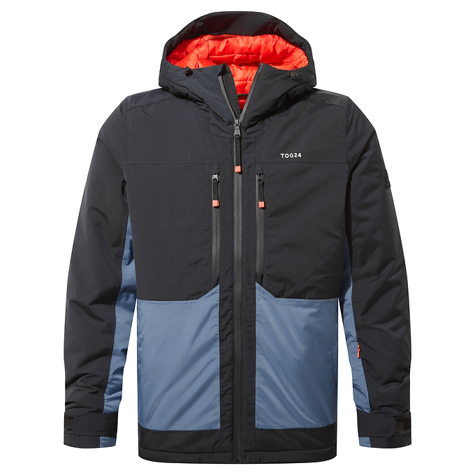 Avoriaz Mens Ski Jacket - Black/Fjord Blue