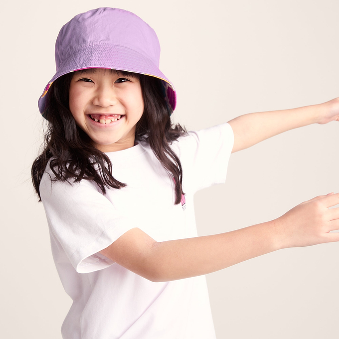 Balkhi Kids Shaun the Sheep Bucket Hat - Pink Cloud Print