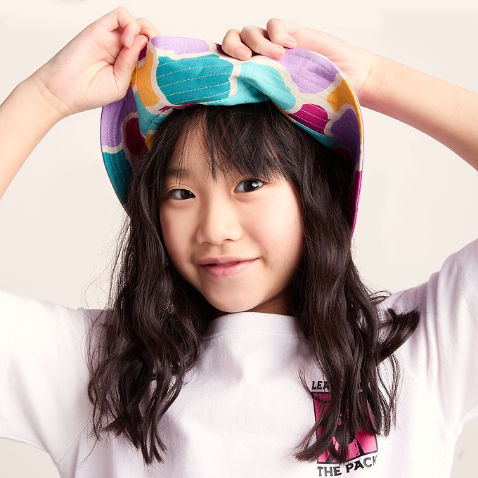 Balkhi Kids Shaun the Sheep Bucket Hat - Pink Cloud Print