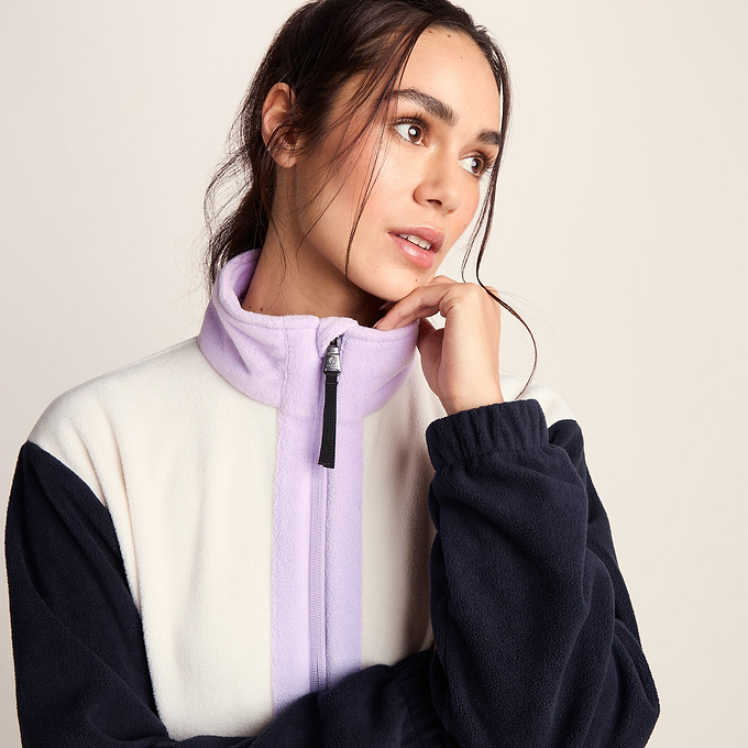 Bardon Womens Relaxed Fit Microfleece Jacket - Dark Indigo