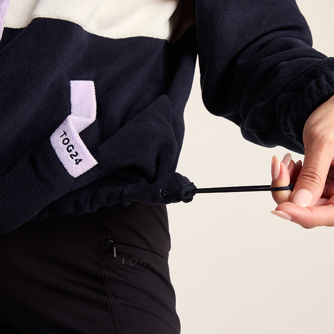 Bardon Womens Relaxed Fit Microfleece Jacket - Dark Indigo