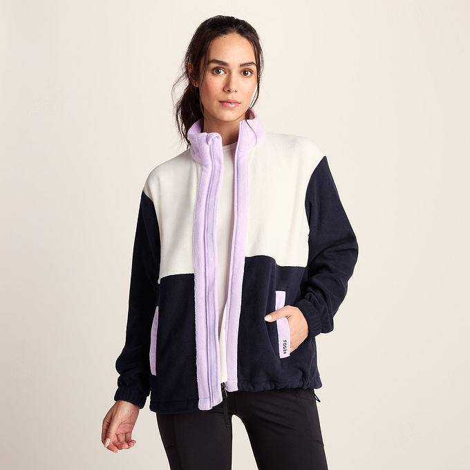 Bardon Womens Relaxed Fit Microfleece Jacket - Dark Indigo