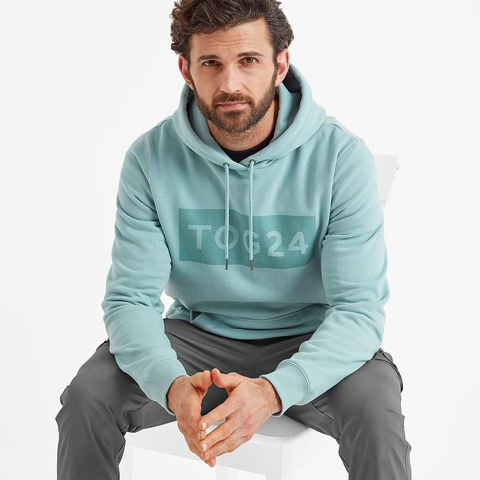 Barron Mens Hoodie - Muted Teal