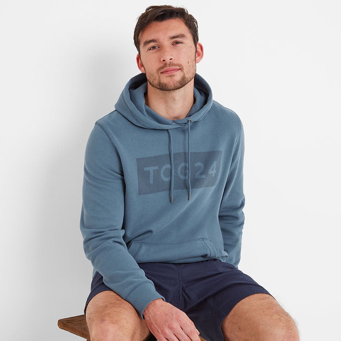 Barron Mens Hoody - Blue Dolphin