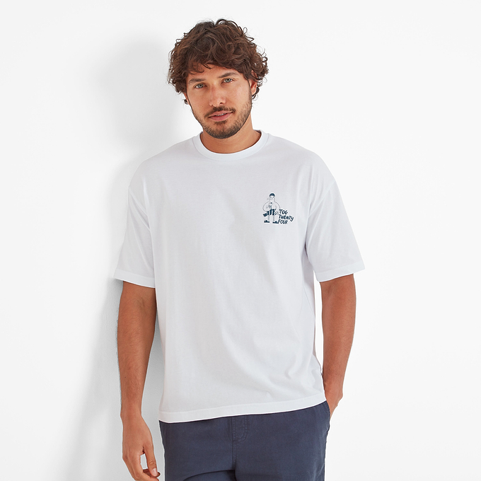 Beach Mens T-Shirt - Optic White