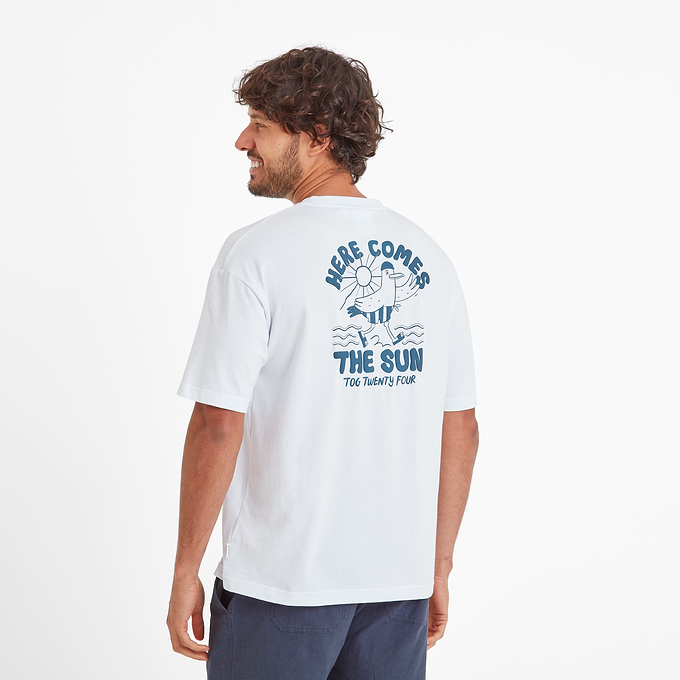 Beach Mens T-Shirt - Optic White