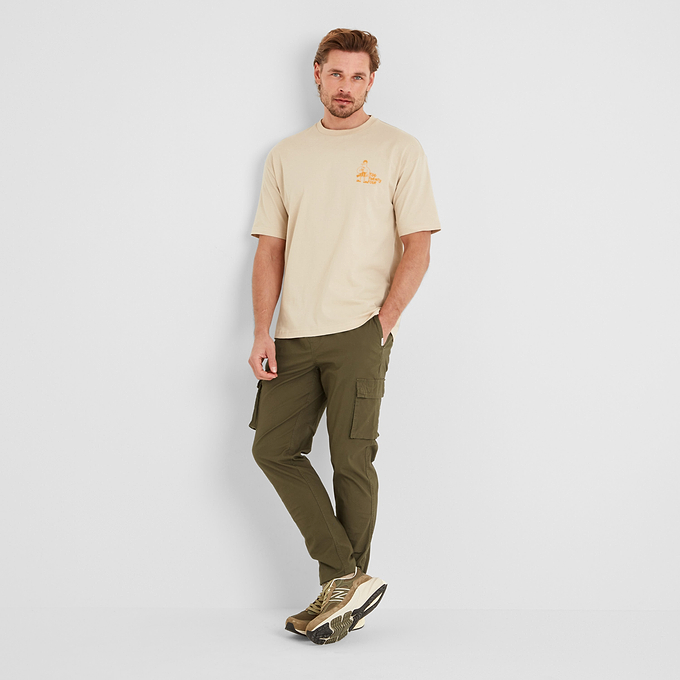 Beach Mens T-Shirt - Light Taupe