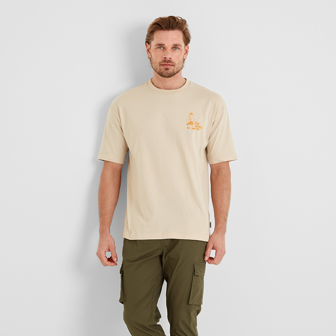 Beach Mens T-Shirt - Light Taupe