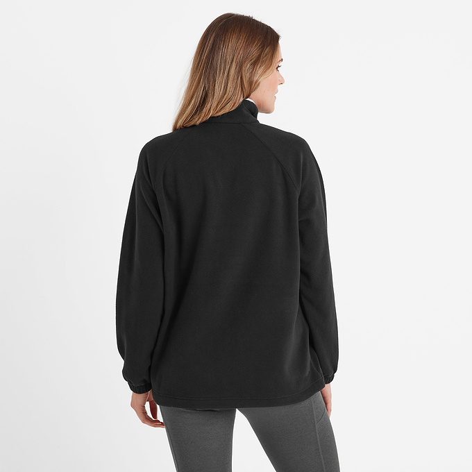 Beasly Womens Half Zip Fleece -  Black