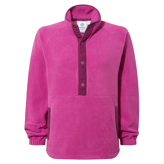 Beasly Womens Half Zip Fleece -  Fuchsia Purple