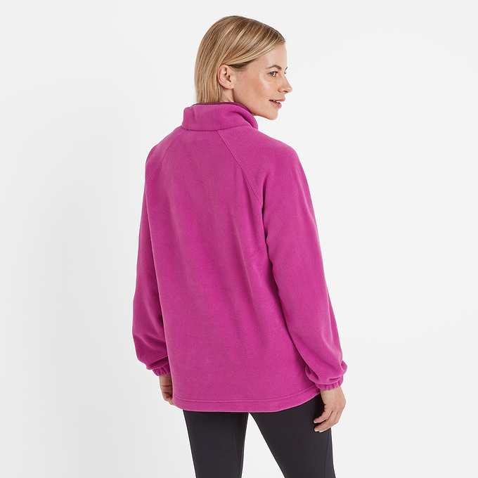 Beasly Womens Half Zip Fleece -  Fuchsia Purple