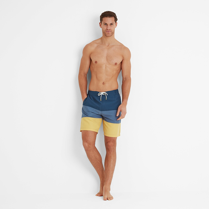 Bendon Mens Shorts - Inky Blue/Blue Dolphin/Sunflower