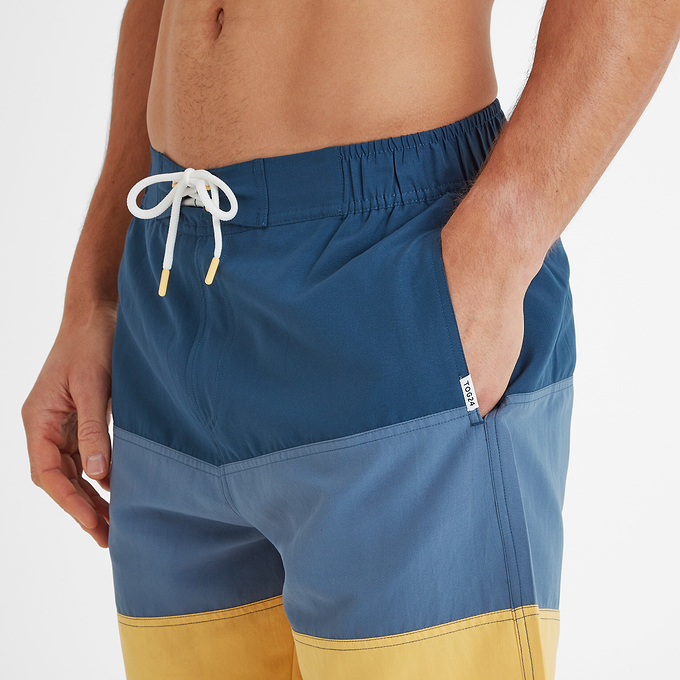 Bendon Mens Shorts - Inky Blue/Blue Dolphin/Sunflower
