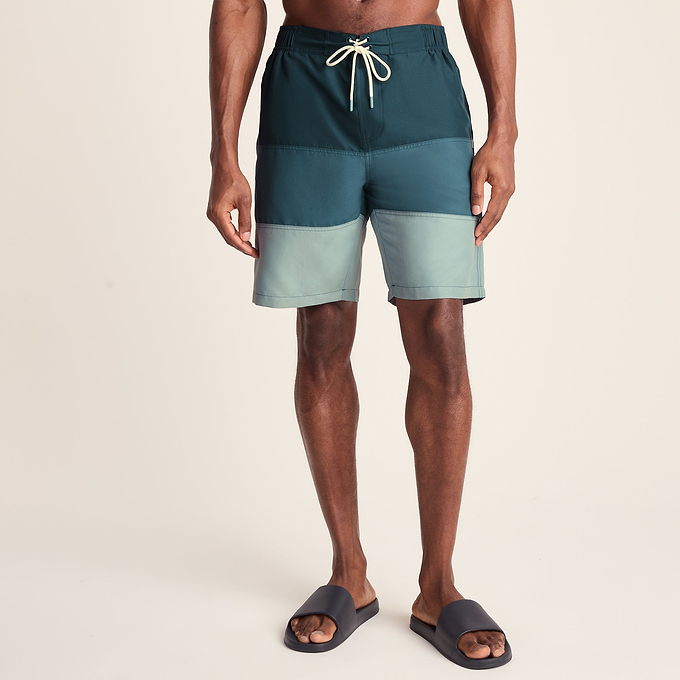 Bendon Mens Swimshorts - Deep Teal/Aegean Teal/Summer Sky