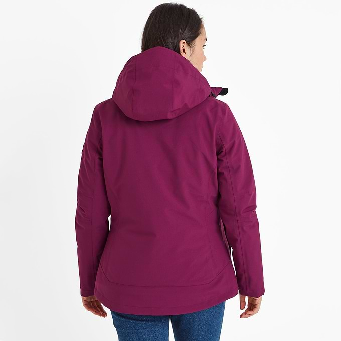 Beverley Womens 3-in-1 Waterproof Jacket - Purple Berry