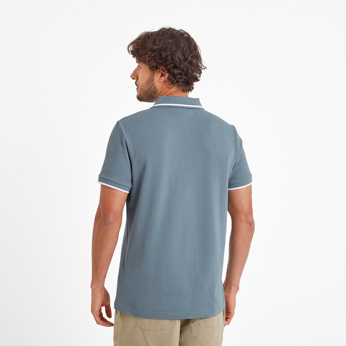 Binsoe Mens Polo Shirt - Blue Dolphin