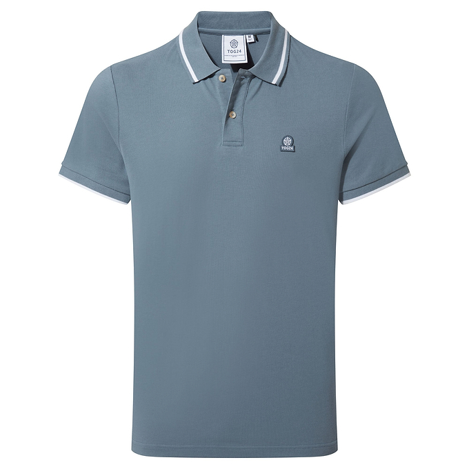 Binsoe Mens Polo Shirt - Blue Dolphin