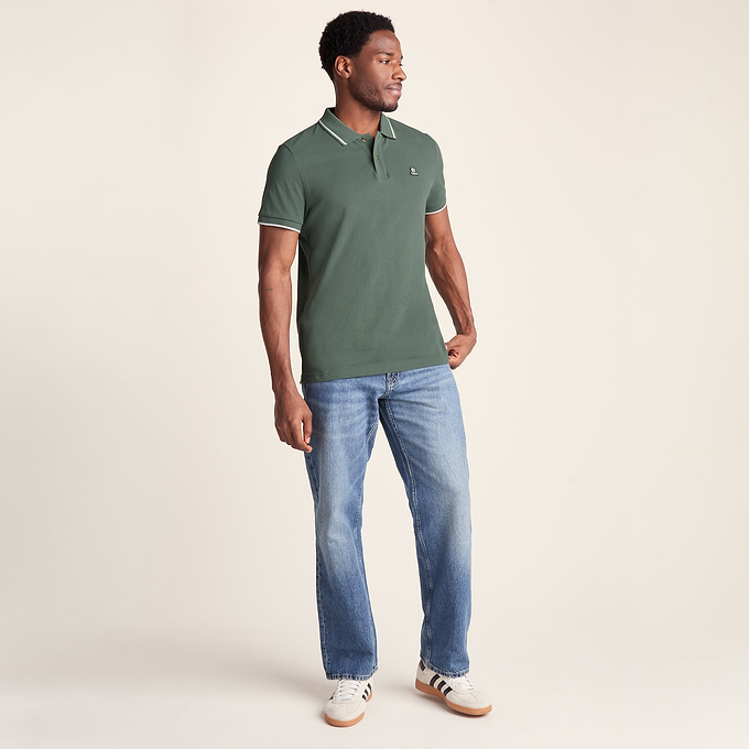 Binsoe Mens 100% Cotton Supersoft Polo Shirt Shirt - Light Forest