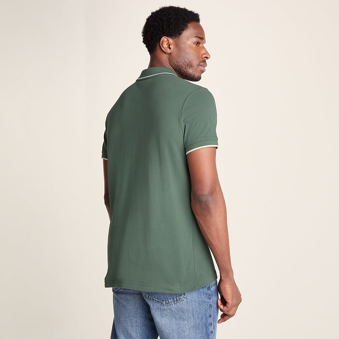 Binsoe Mens 100% Cotton Supersoft Polo Shirt Shirt - Light Forest