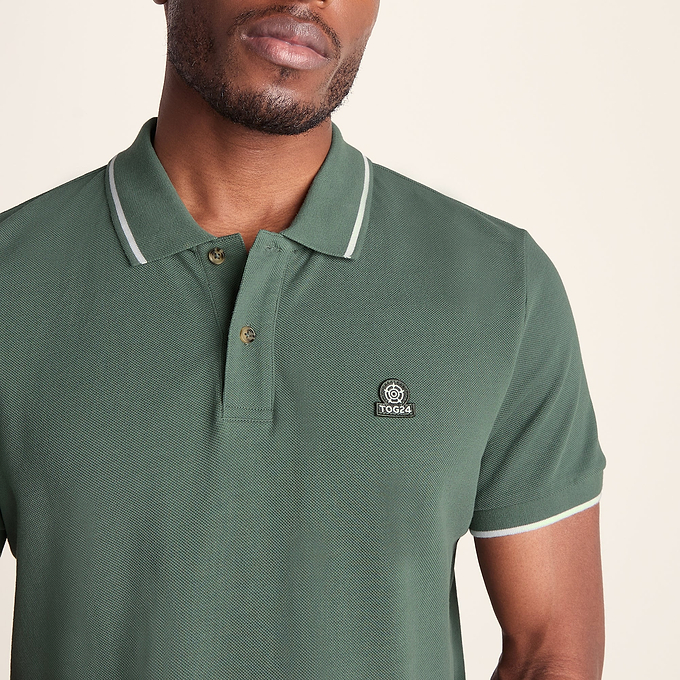 Binsoe Mens 100% Cotton Supersoft Polo Shirt Shirt - Light Forest