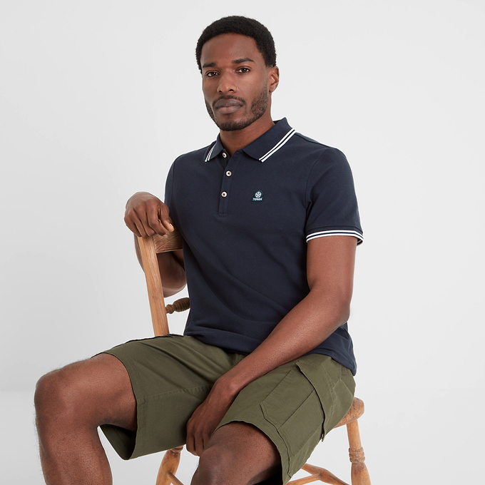 Biston Mens Polo Shirt - Dark Indigo