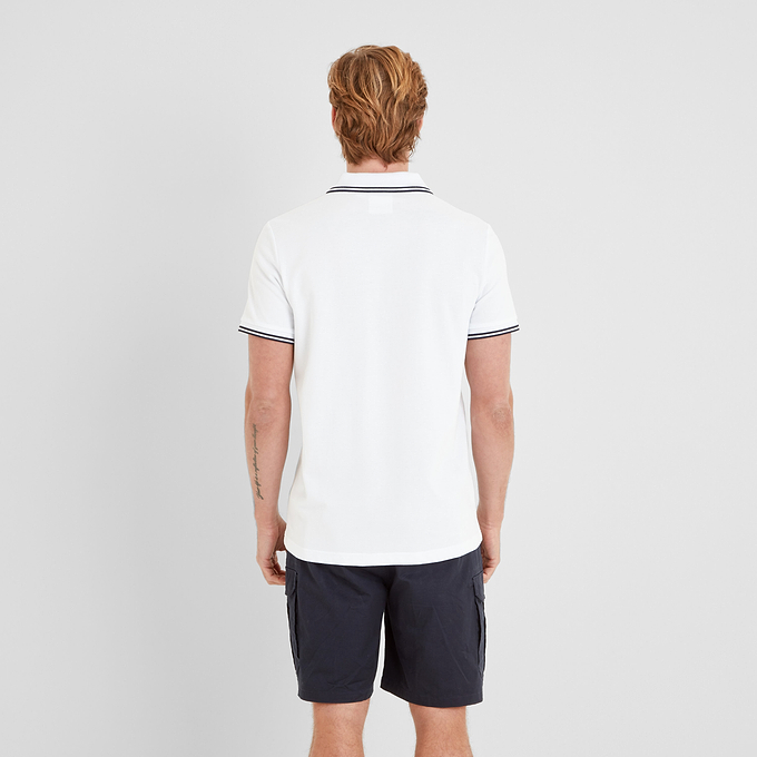 Biston Mens Polo Shirt - Optic White