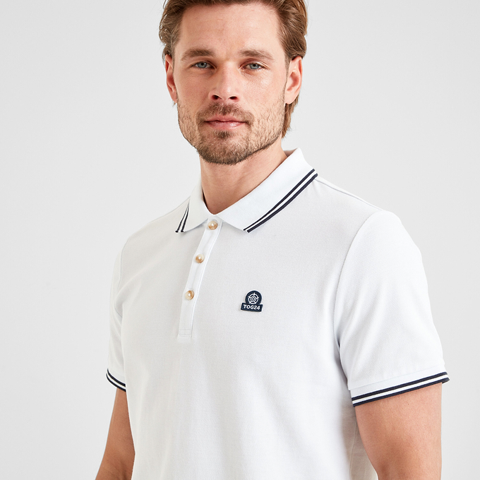 Biston Mens Polo Shirt - Optic White