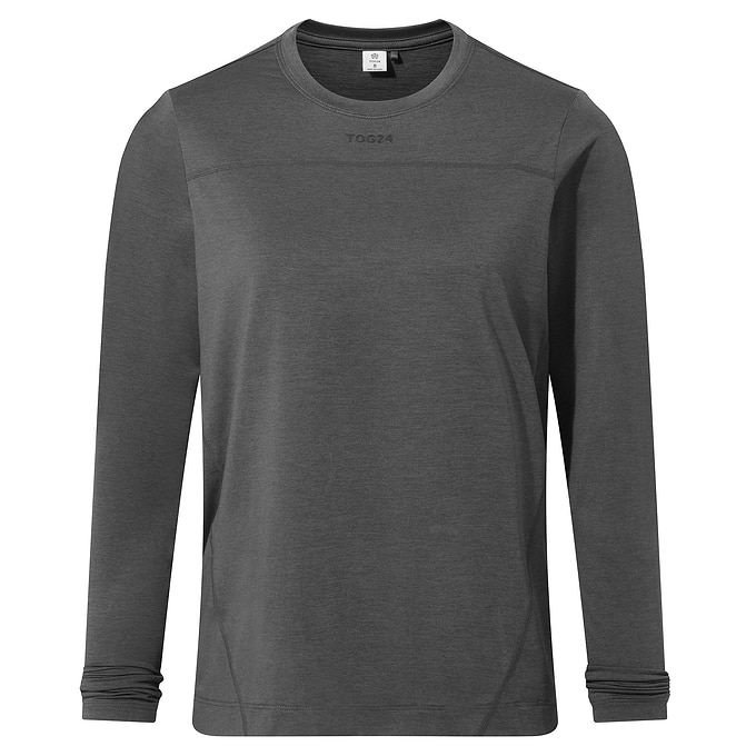 Blakely Womens Tech Long Sleeve Top - Dark Grey Marl