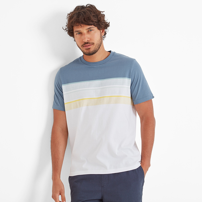 Blaxhall Mens T-Shirt - Blue Dolphin