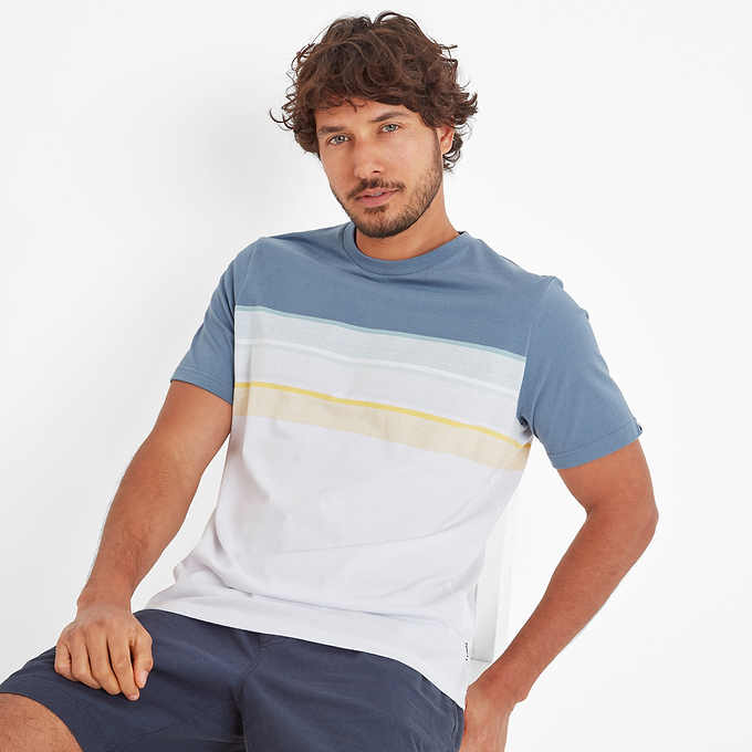 Blaxhall Mens T-Shirt - Blue Dolphin
