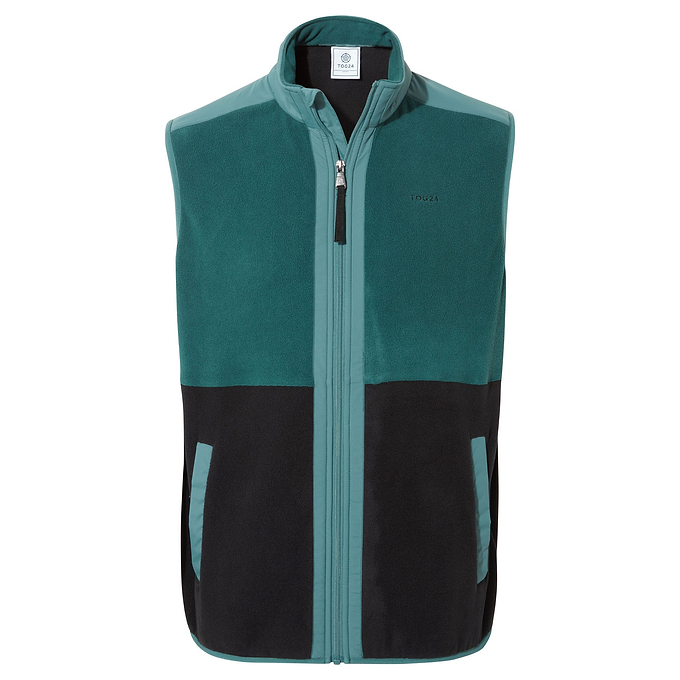 Boltby Mens Fleece Gilet - Hydro Blue/Black
