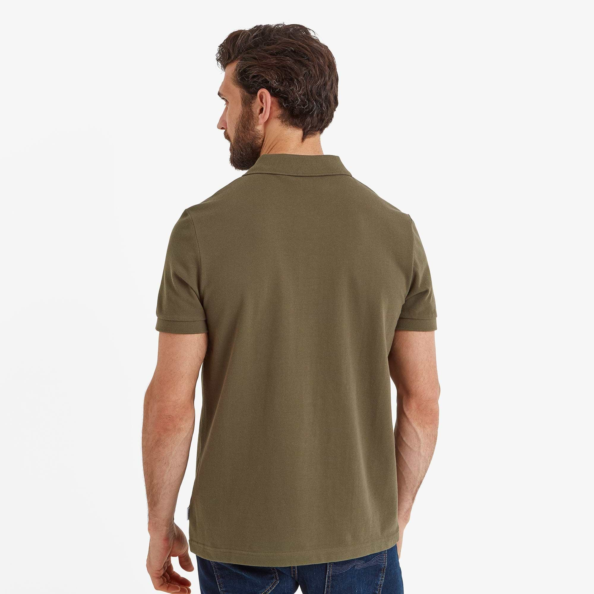 Mens khaki polo best sale