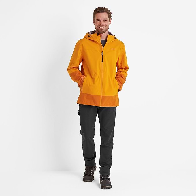 Bowston Mens Waterproof Jacket - Tangerine