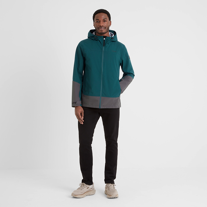 Bowston Mens Waterproof Jacket - Petrol Green