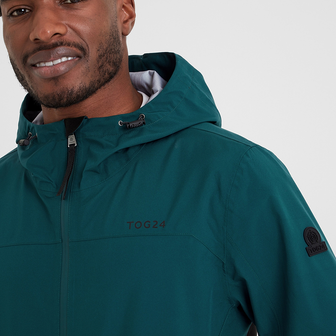 Bowston Mens Waterproof Jacket - Petrol Green