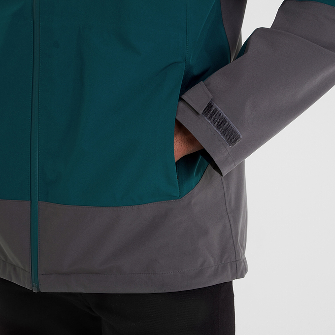 Bowston Mens Waterproof Jacket - Petrol Green