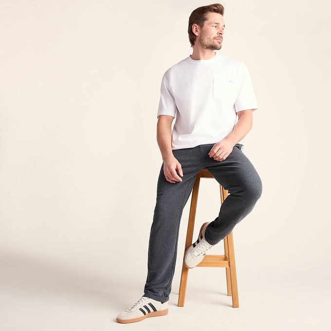 Bradley Mens Sweat Pants - Dark Grey Marl