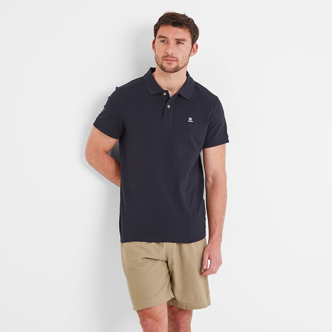 Braunton Mens Polo Shirt - Dark Indigo