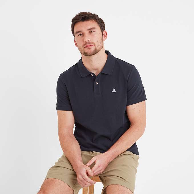Braunton Mens Polo Shirt - Dark Indigo