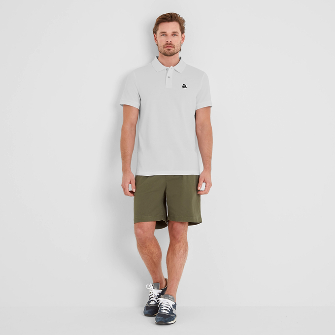 Braunton Mens Polo Shirt - Optic White