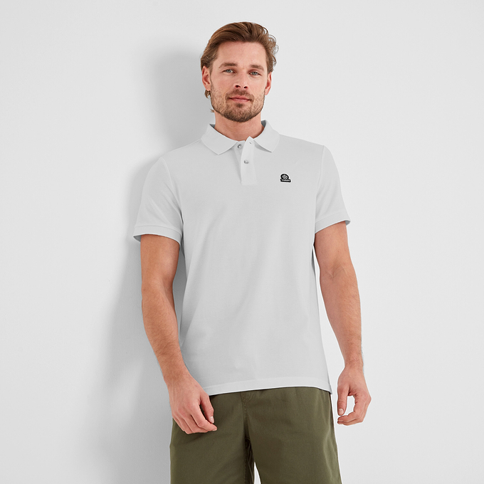 Braunton Mens Polo Shirt - Optic White