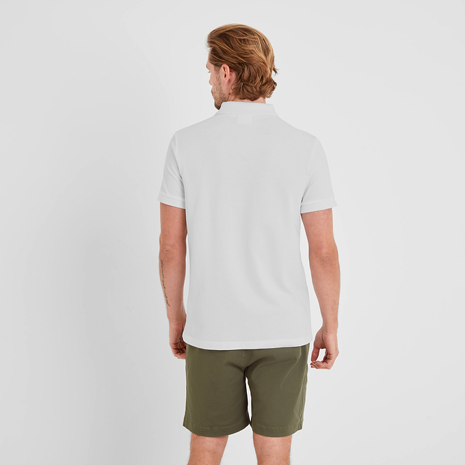Braunton Mens Polo Shirt - Optic White